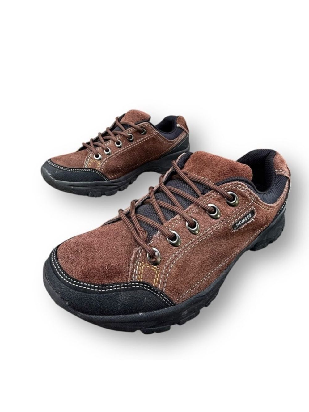 NEVADOS Trail Men's SUEDE Low Hiker Shoes Brown size 7.5 Eu 40 Gorpcore